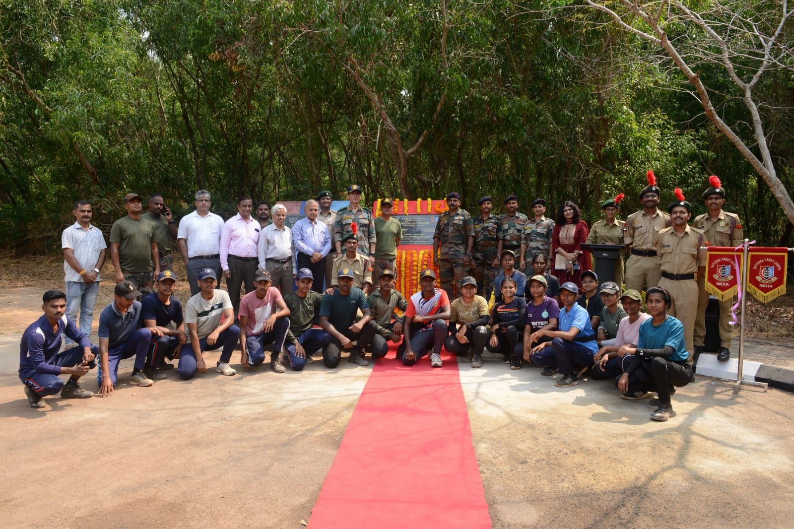 Inauguration of foundation stone for OBSTACLE COURSE at NITK, Surathkal